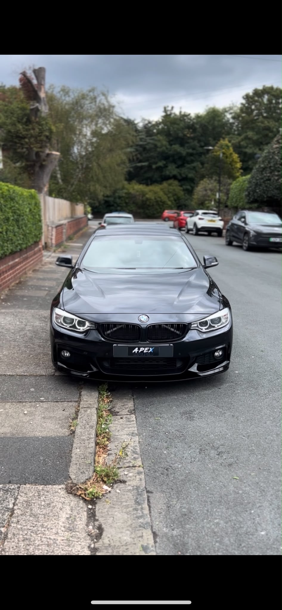 Black BMW front exterior