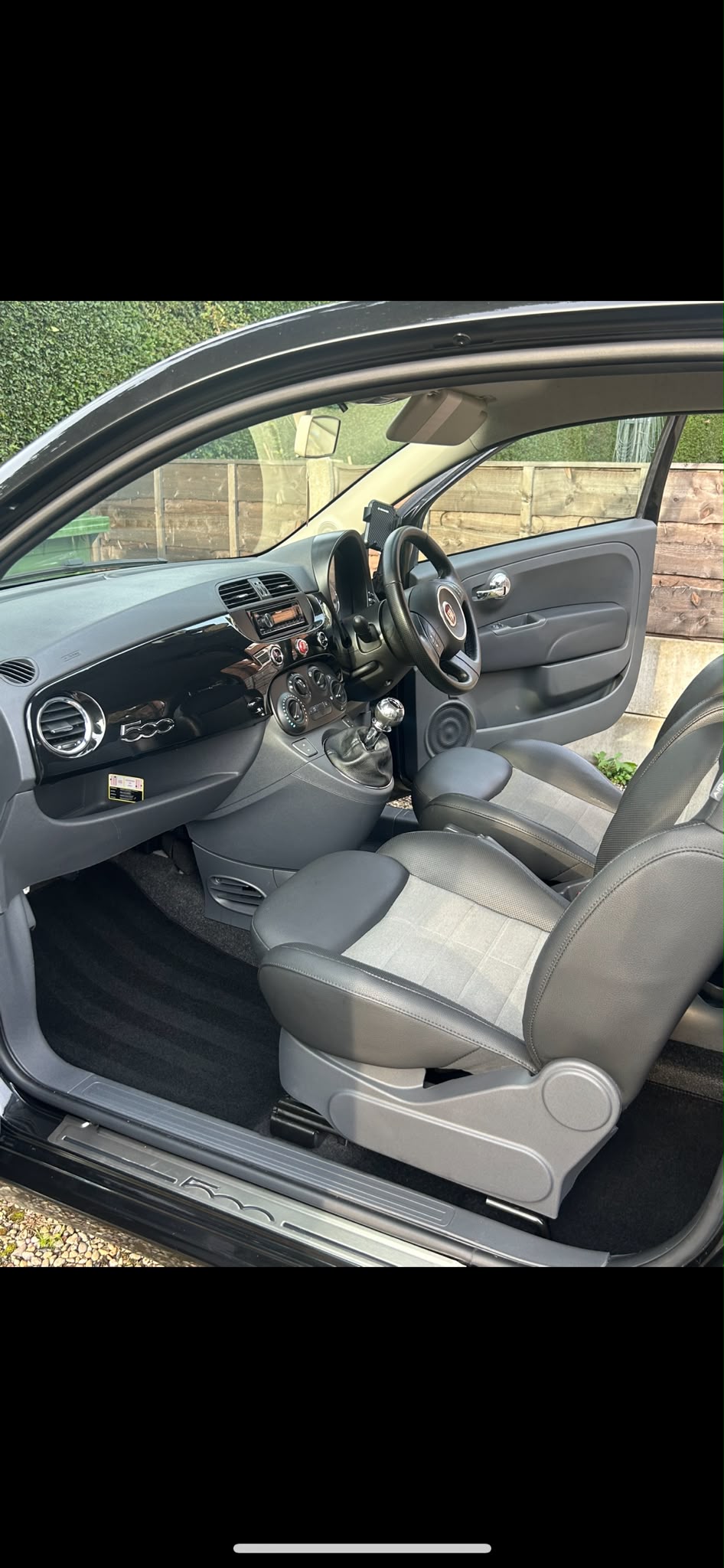 Fiat 500 front cabin detail